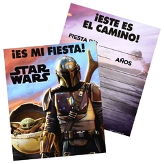 The Mandalorian Invitaciones 6 pzas