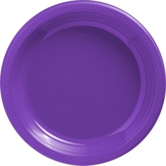 Plato desechable  color morado