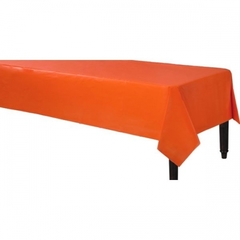 Mantel plastico rectangular naranja