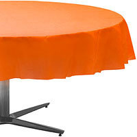 Mantel plastico redondo naranja