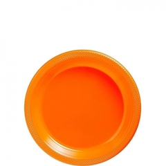 Plato pastelero color naranja