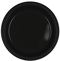 Negro Plato Grande 20 Pzas