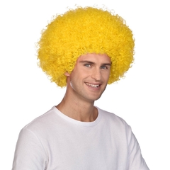 Peluca afro amarillo