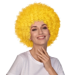 Peluca Afro Amarillo mujer