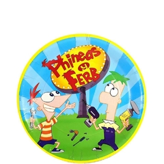 Phineas y Ferb Plato Pastelero 6 Pzas