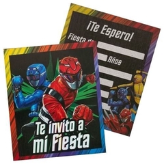 Power Rangers invitaciones