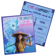 Raya y el ultimo dragon invitaciones