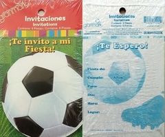 Futbol Soccer Invitaciones