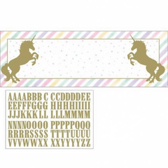 Banner personalizable Unicornio