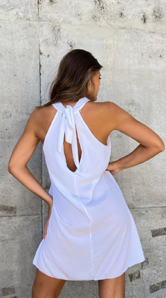 Vestido blanco rufina - comprar online