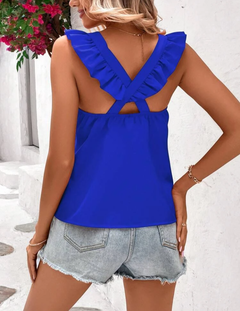 Blusa Azul Mariza - comprar online