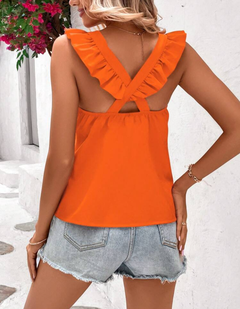 Blusa Naranja Mariza en internet