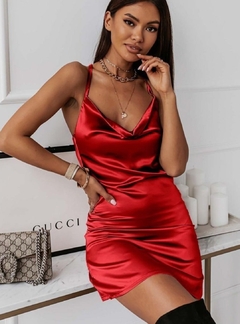 Vestido Rojo Suiza - comprar online