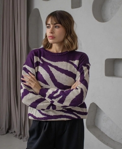 Sweater lila araceli - comprar online