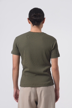 Camiseta Gola Careca Tee B Army Canelado - loja online