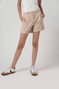 Shorts Bolso Faca Mavis Areia Lyocel - comprar online