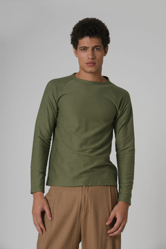 Camiseta Raglan Brad Army Green - comprar online