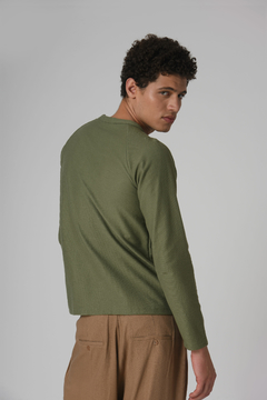 Camiseta Raglan Brad Army Green - BSTL | Loja Online