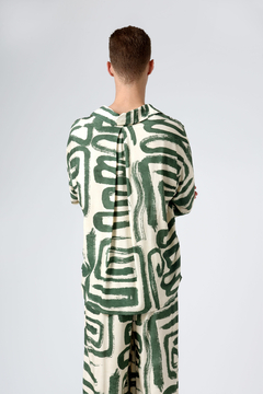 Camisa Ampla Elin Pincel Green Viscose - loja online