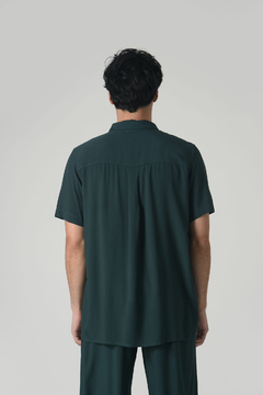 Camisa Viscose Com Revel Andro Verde Garrafa Viscose - BSTL | Loja Online