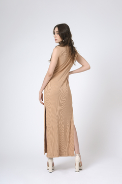 Vestido com Recortes Tanis Doha Canelado - loja online