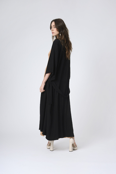 Kimono Longo Liso Nila 2 Preto Viscose - U - loja online