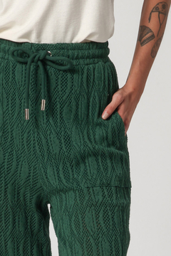 Calça em Trico Marcele Verde Moss Trico - comprar online