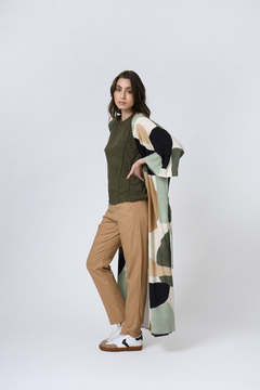 Kimono Longo Estampado Marina 2 Green Spot Viscose - U - loja online