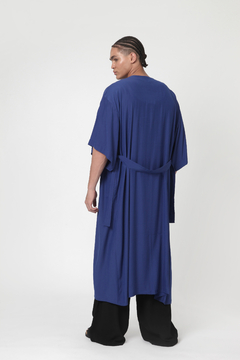 Kimono Longo com Faixa Nila Azul Mônaco - U na internet