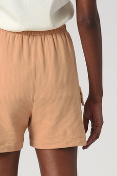 Shorts com Bolsos Carson Caramelo Algodão - comprar online
