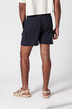 Shorts com Bolsos Carson Marinho Algodão - loja online
