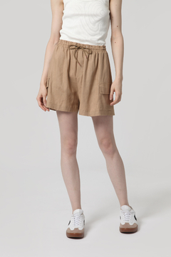 Shorts com Bolsos Rocco Camel Soft 2 - comprar online