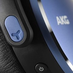 Imagen de AKG Y500 BLUE By HARMAN /JBL Inalámbrico + Bluetooth + Ambient Aware + Control Multifunción + Micrófono +Cómodos y Ligeros + 33hs de Carga