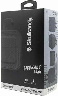 Imagen de PARLANTE SKULLCANDY MINI BARRICADE BLACK + Inalámbrico + Bluetooth + IPX5 Impermeable + Extra Bass + 6 hs.Carga