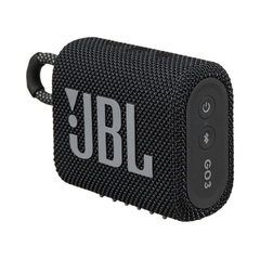 PARLANTE JBL GO 3 NEGRO Compacto + Bluetooth 5.1 + IP67 Impermeable + Extra Bass + 5hs. de Autonomía + Potencia 4.2W - TodoAuriculares