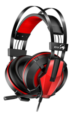 GX GENIUS HS-G710V BLACK/RED GAMER HEADSET MICROFONO+USB+7.1+40MM+MULTIPLATAFORMA - TodoAuriculares