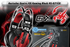 GX GENIUS HS-G710V BLACK/RED GAMER HEADSET MICROFONO+USB+7.1+40MM+MULTIPLATAFORMA - tienda online