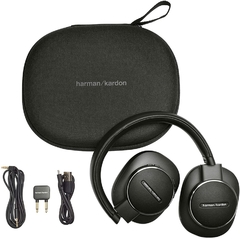 HARMAN KARDON FLY ANC Black Inalámbrico +Bluetooth + Cancelación Activa de Ruido + Asistentes de Voz Google y Alexa + Sonido Premium + 20hs. de Carga en internet
