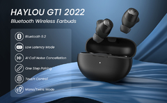 HAYLOU GT1 2022 BLACK Inalámbrico + Bluetooth 5.2 + IPX5 (Deportes) + Sonido HD + Cancelacion de Ruido en llamadas + 5hs autonomia y 25hs.totales - comprar online