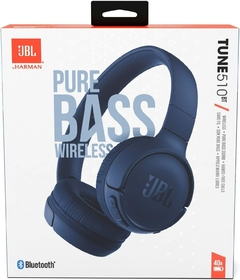 JBL TUNE 510BT BLUE Bluetooth+Microfono+Pure Bass+40hs. de carga - tienda online