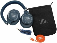 Imagen de JBL LIVE 650BTNC BLUE Inalambrico + Bluetooth + ANC (Noise Cancelling) + Microfono + Google y Alexa Asistant + 20/30hs de Carga