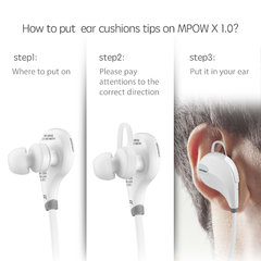 MPOW X1.0 Blanco Bluetooth+Microfono+5 Hs.+IPX4 en internet