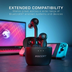 ROCCAT SYN BUDS GAMING Bluetooth 5.1 + IPX4 (apto deportes) + Aplicacion propia con Equalizacion + Modo gamer c/microfonos Duales + 5hs. autonomia c/20hs Carga Total - tienda online