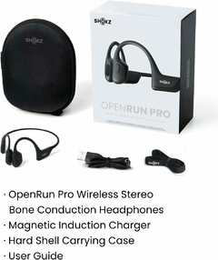 AFTERSHOKZ OPENRUN PRO (S810) Black Bluetooth + Conducción Osea + Sonido Premium ExtraBas+ Microfono + IP67 (Impermeable) + 10hs de Carga en internet