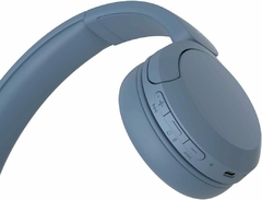 SONY WH-CH520 BLUE Inalámbrico + Bluetooth + Micrófono + EQ. APP Sony Conect + Conexion Multipunto + 50 hs. de carga - TodoAuriculares