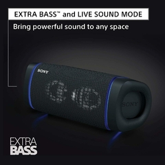 PARLANTE SONY SRS-XB33 BLACK Bluetooth + Portatil + IP67 (Impermeable) + Party Connect + Extra Bass + 16W + 24hs. Carga - comprar online