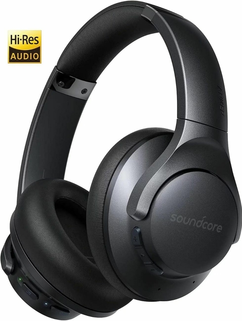 SOUNDCORE LIFE Q20+ PLUS Negro Sonido HI RES + Hybrid Noise Cancelling +  Conexion Multipunto + EQ:/APP + 40hs.de Carga