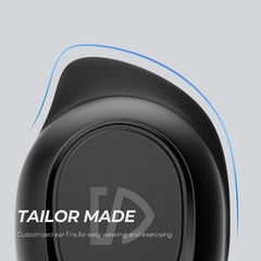 SOUNDPEATS TRUEFREE 2 Black Inalámbrico + Bluetooth + IPX7 p/Deportes + Micrófono + 20hs.de Carga Total en internet