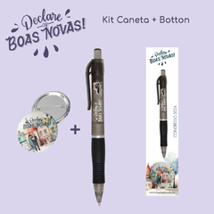 KIT CANETA + BOTTON