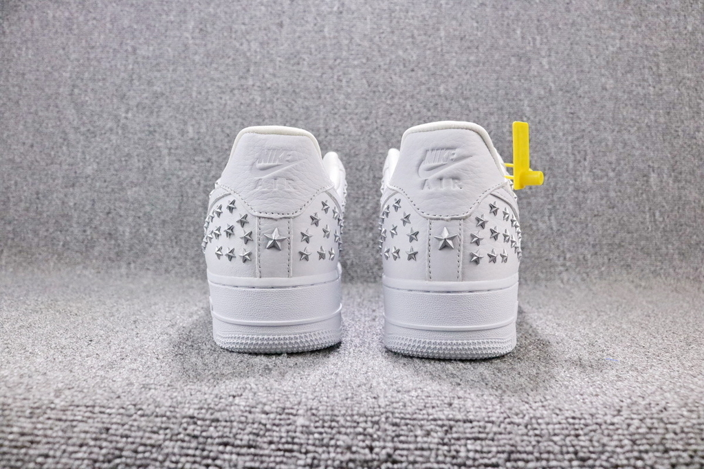 Nike air force cheap star studded white